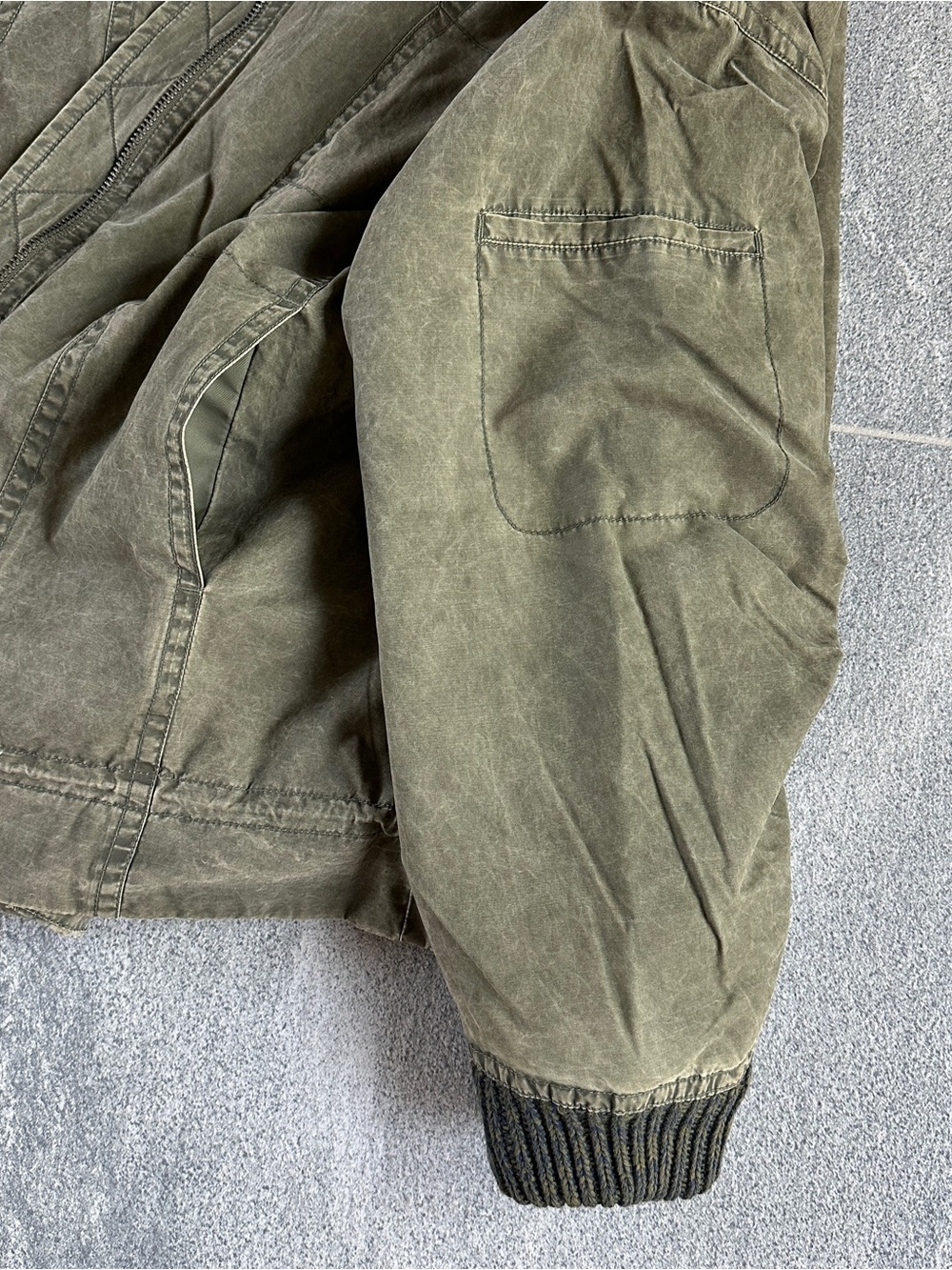 NWT Free People Women's XL Olive Jax Bomber Oversized Jacket Two‑Way Zip Pockets - Picture 11 of 14